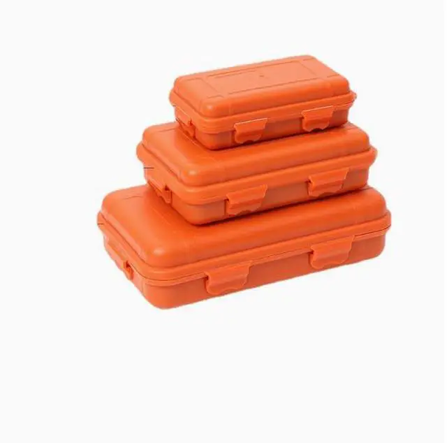 Alt view image 3 of 5 - EDC Outdoor Survival Kit Box - Shockproof, Pressure-resistant Small Orange