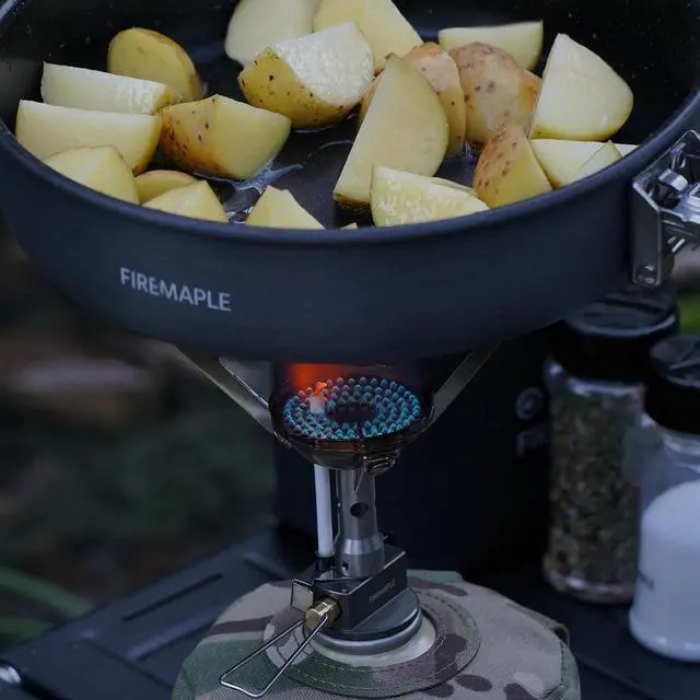 Alt view image 4 of 6 - Fire-Maple Backpacking and Camping Stove Series | Outdoor Propane Camp Cooking Gear | Portable Pot/Jet Burner | Ideal for Hiking, Trekking, Fishing, Hunting Trips and Emergency Use (Greenpeak)