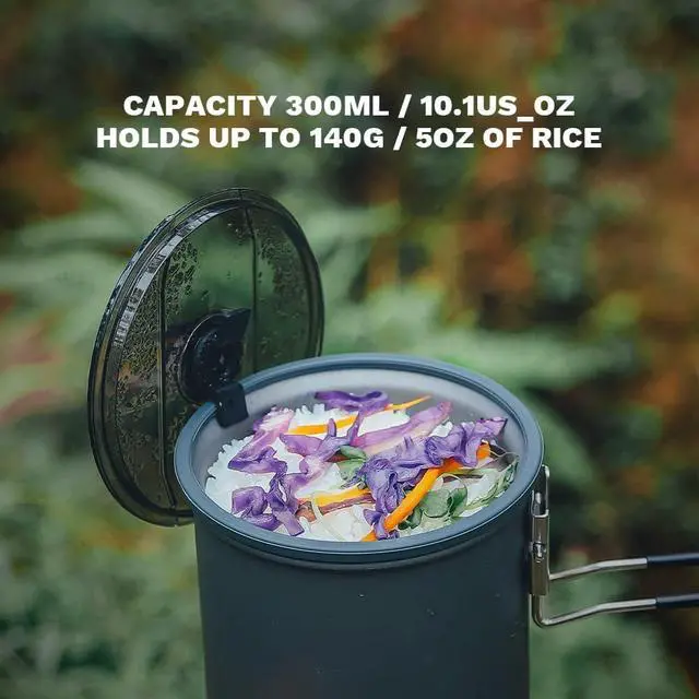 Alt view image 6 of 6 - Petrel Outdoor Rice Cooker, 58g, 300ml Capacity, Compactible with G3 pot and Quickboil Pro System