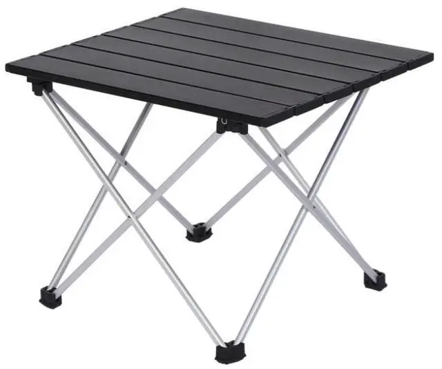 Alt view image 4 of 4 - Outdoor aluminum egg roll table - Portable multi-functional booth aluminum board table for camping, barbecuing, fishing and camping folding table