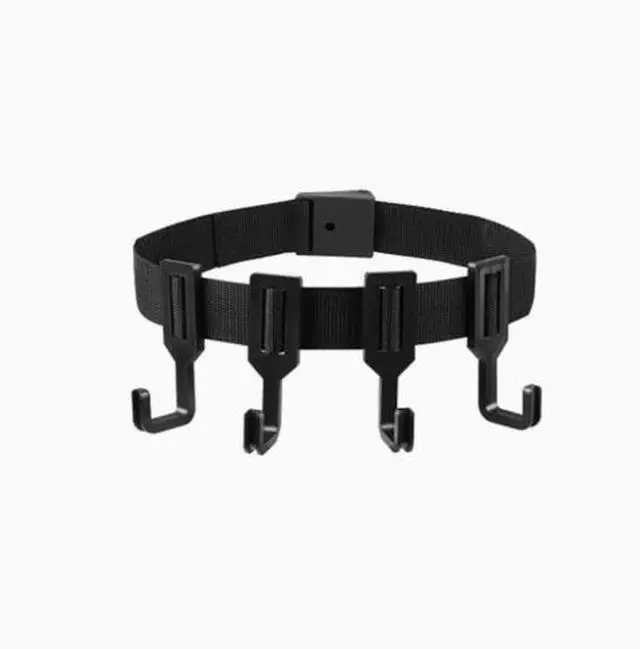 Alt view image 2 of 3 - Amazon's best-selling tree-mounted hunting hooks, outdoor tree rack Black 1 strap 6 hooks 3.8CM-1.5M
