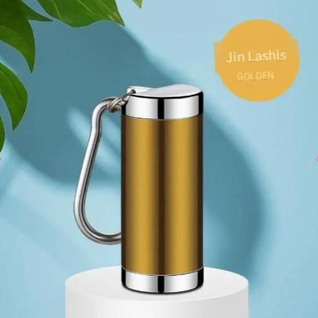 Alt view image 4 of 4 - Factory wholesale portable car ashtray, cross-border keychain pendant, mini ashtray, lightweight and quick-extinguishing. red