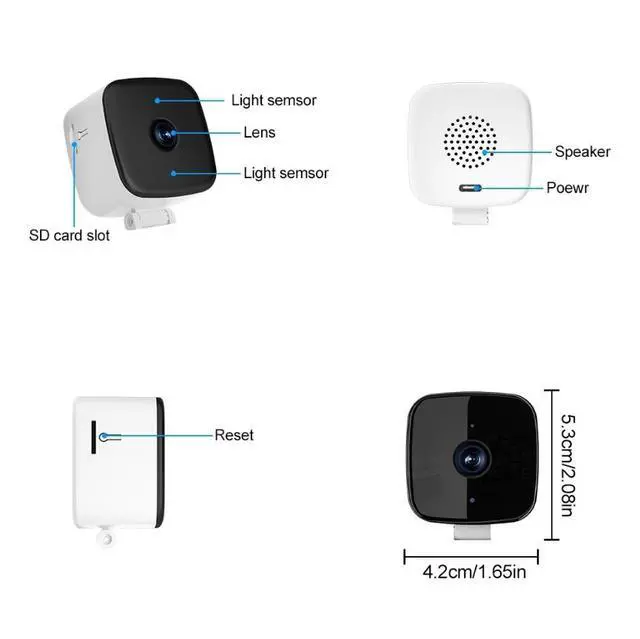 Alt view image 3 of 5 - Window Security Surveillance Camera 16GB memory card