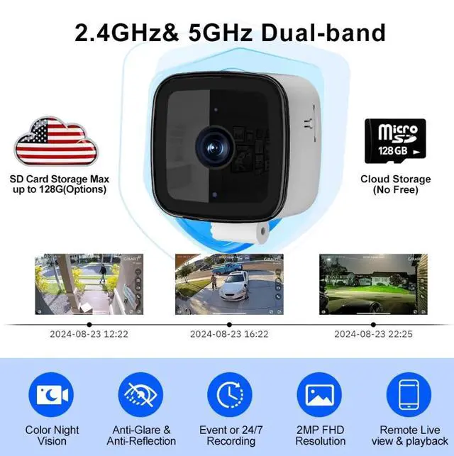 Alt view image 2 of 5 - Window Security Surveillance Camera 16GB memory card