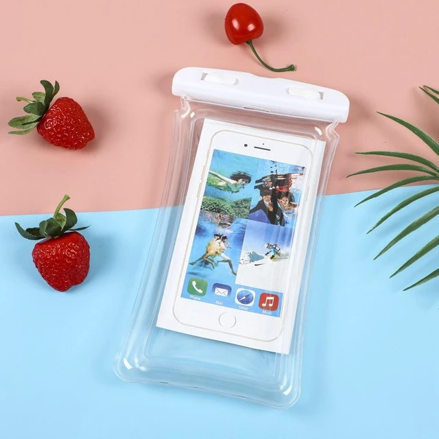 Alt view image 5 of 6 - Floating Airbag Phone Waterproof Pouch, PVC Waterproof Phone Case, Touchscreen Dry Bag for Swimming, Beach, Rafting, Snorkeling, Universal Phone Protector with Lanyard