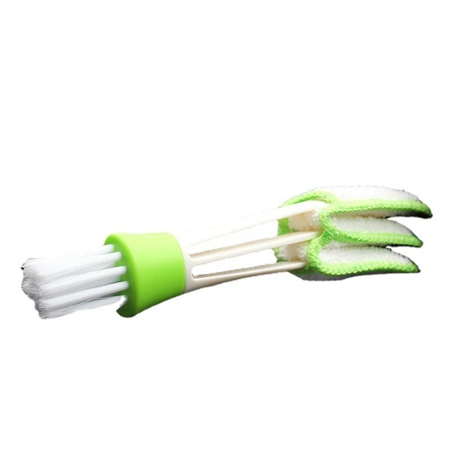 Alt view image 3 of 4 - Dual Head Car Air Vent Cleaning Brush, Soft Bristle Detailing Brush, Multi-purpose Dust Cleaner for Keyboard, Window Blinds & Car Interior