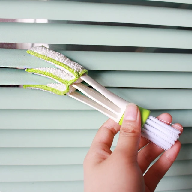 Alt view image 4 of 4 - Dual Head Car Air Vent Cleaning Brush, Soft Bristle Detailing Brush, Multi-purpose Dust Cleaner for Keyboard, Window Blinds & Car Interior