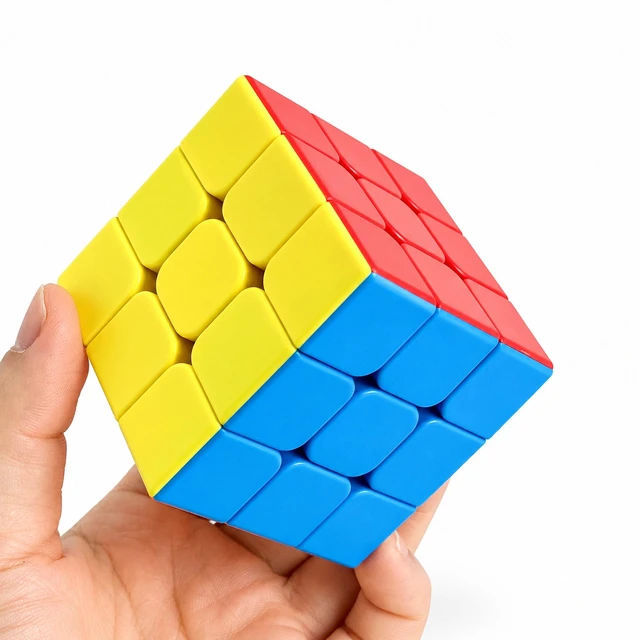 Main image of 5.7cm 3x3 Speed Cube, Solid Color Stickerless Magic Cube, Smooth Turning Puzzle Toy for Kids Adults, Educational Brain Teaser for Competition & Stress Relief