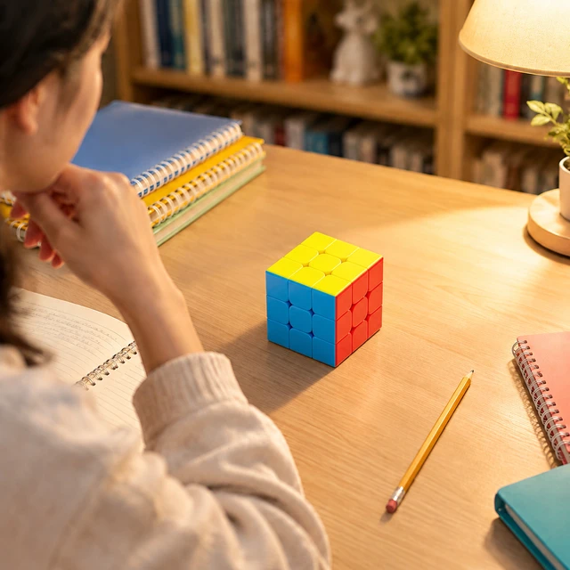Alt view image 4 of 5 - 5.7cm 3x3 Speed Cube, Solid Color Stickerless Magic Cube, Smooth Turning Puzzle Toy for Kids Adults, Educational Brain Teaser for Competition & Stress Relief
