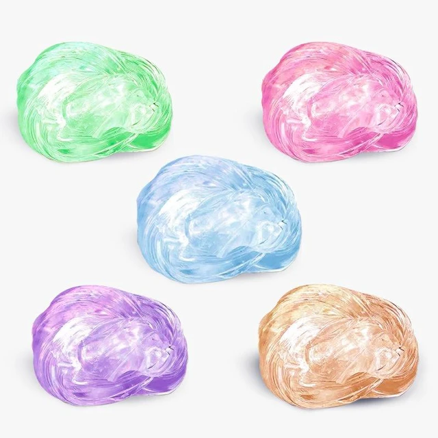 Alt view image 2 of 7 - Non-Newtonian Fluid Liquid Glass Slime, Transparent Clear Putty with Long Lasting Stretch & Elasticity, DIY Stress Relief Fidget Sensory Toy Gold Limited Edition