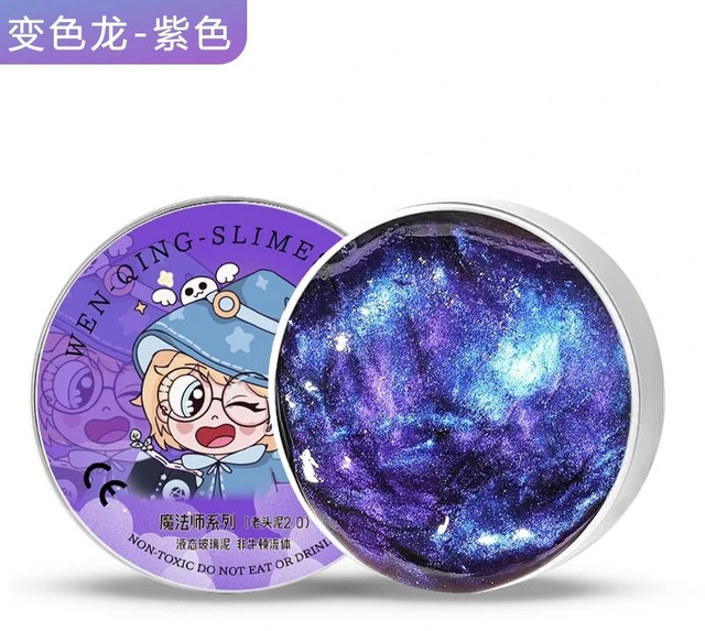 Alt view image 3 of 7 - Non-Newtonian Fluid Liquid Glass Slime, Transparent Clear Putty with Long Lasting Stretch & Elasticity, DIY Stress Relief Fidget Sensory Toy Gold Limited Edition