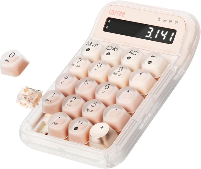 Alt view image 5 of 7 - Foundation Tri-Mode Wireless Numpad White LED Backlight Compatible with MacOS, iOS, Windows, and Android