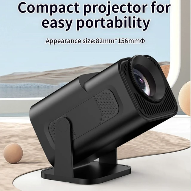 Alt view image 5 of 7 - HY300 HY320 Mini Portable Projector, Auto Focus Optional, 4K Supported, Native 720P, Android 11, WiFi6 Bluetooth5.0, Wireless Screen Mirroring, 150" Large Screen, Home Outdoor Movie Projector HY300
