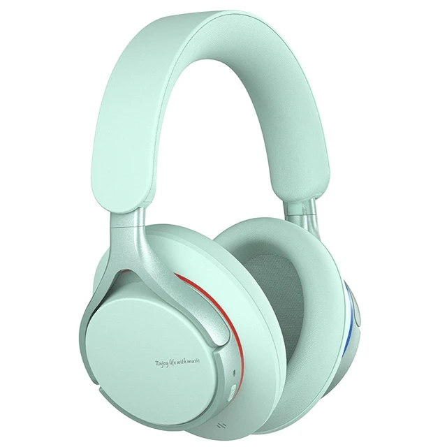 Alt view image 4 of 5 - ANC Active Noise Cancelling Headphones, Bluetooth 6.0 Over Ear Wireless Headset, ULT Deep Bass Low Latency Gaming Headphones with Microphone, Foldable Headphones for Travel Home Office BLACK