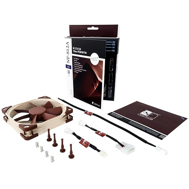 Alt view image 3 of 5 - Noctua NF-S12A PWM 120mm Quiet Fan, 4-Pin PWM, 12025 Computer Case Fan, Premium Cooling Fan for PC, CPU Cooler & Radiator