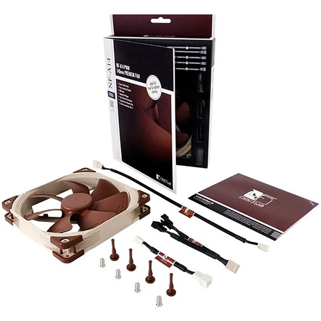 Alt view image 3 of 4 - Noctua NF-A14 PWM 140mm Quiet Fan, 4-Pin PWM 14025 PC Case Fan, Premium Cooling Fan for CPU Cooler & Radiator