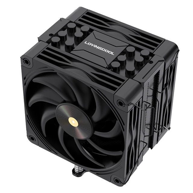 Alt view image 2 of 6 - LOVINGCOOL K600 K6000 CPU Air Cooler, 6 Heat Pipes Tower PC Cooler, 4Pin PWM Quiet Fan, Full Platform CPU Heatsink for Desktop Computer