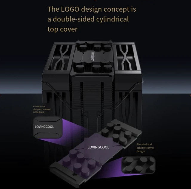 Alt view image 4 of 6 - LOVINGCOOL K600 K6000 CPU Air Cooler, 6 Heat Pipes Tower PC Cooler, 4Pin PWM Quiet Fan, Full Platform CPU Heatsink for Desktop Computer