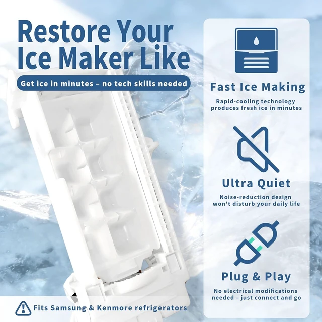 Alt view image 4 of 6 - DA97-19010A Compatible Replacement Part for Samsung Refrigerator Ice Maker