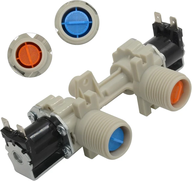 Alt view image 5 of 7 - W10906602 Washer Water Inlet Valve Replacement for Whirlpool Kenmore Amana