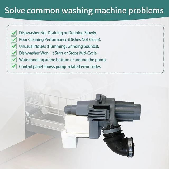 Alt view image 3 of 7 - OEM Dishwasher Pump W11612326W11612326 is suitable for replacing the drainage pump of Whirlpool washing machine.
