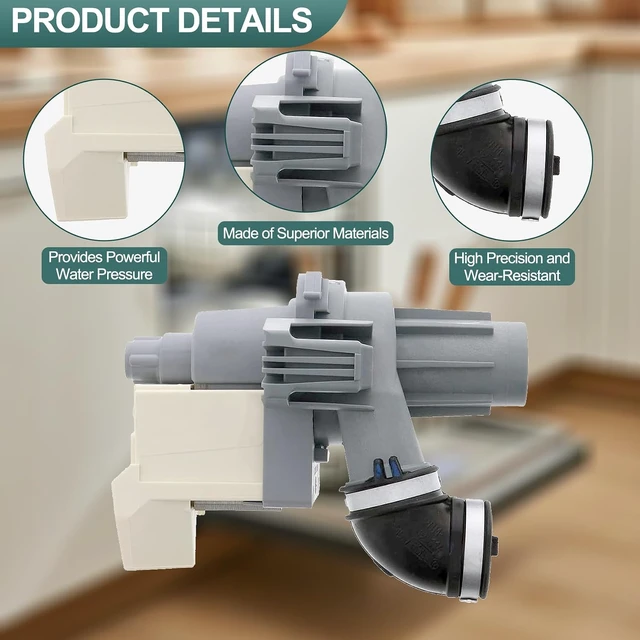 Alt view image 5 of 7 - OEM Dishwasher Pump W11612326W11612326 is suitable for replacing the drainage pump of Whirlpool washing machine.