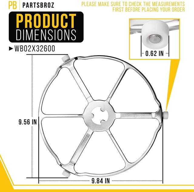 Alt view image 2 of 7 - WB02X32600 Microwave Rotating Ring Tray Support Assembly for GE AP6871921