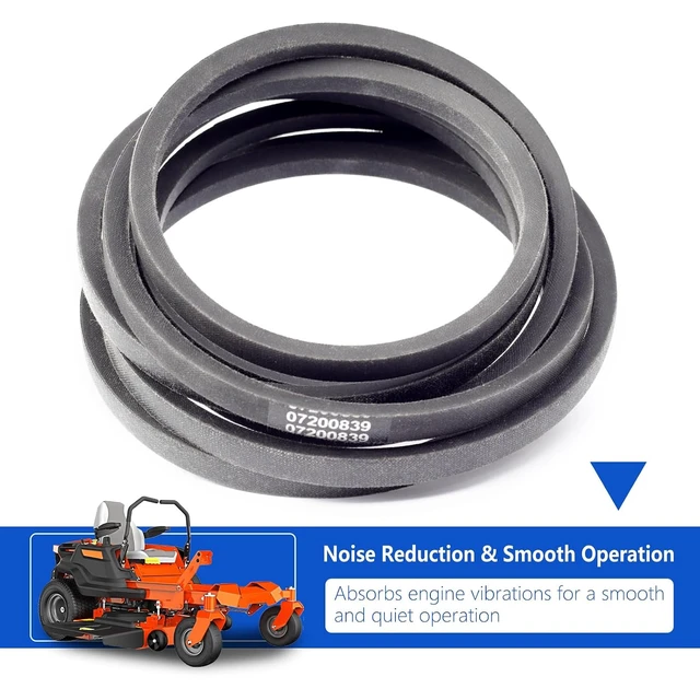 Alt view image 3 of 7 - Mower Deck Belt 07200839 Compatible with Gravely Ariens Edge 52 1/2 x 143.60 Zero Turn Lawn Mower Parts