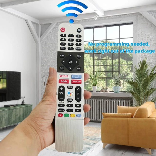 Alt view image 6 of 7 - Universal Replacement Remote Control Compatible for Skyworth Android Smart TV 50UB5550 50UB5560 55UB5500 55UB5550 55UB5560