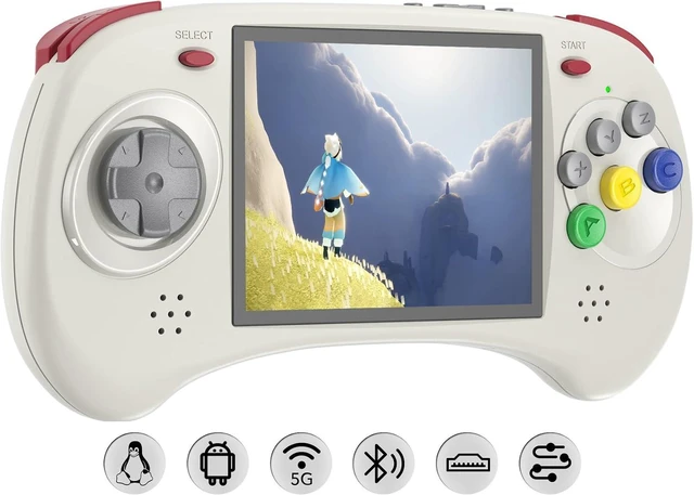 Main image of RG ARC D Retro Handheld Game Console , Dual OS Android 11 and Linux System with 128G SD Card 4541 Games Support 5G WiFi 4.2 Bluetooth Moonlight Streaming and TV Output (Gray)