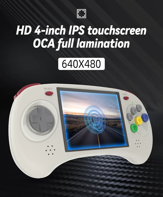 Alt view image 6 of 6 - RG ARC D Retro Handheld Game Console , Dual OS Android 11 and Linux System with 128G SD Card 4541 Games Support 5G WiFi 4.2 Bluetooth Moonlight Streaming and TV Output (Gray)