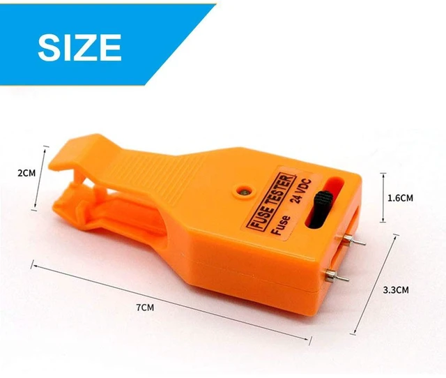 Alt view image 6 of 7 - DC 24V Automotive Multifunctional Blade and Glass Tube Fuse Tester Puller ATO/ATC ATM Removal Tool Detect and Find The Burned in The Car Fuse Box