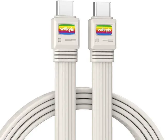 Main image of 80Gbps USB4 Flat Cable, 3.3ft/1m, 240W Charging, 8K@60Hz Video, Compatible with Thunderbolt 5/4/3