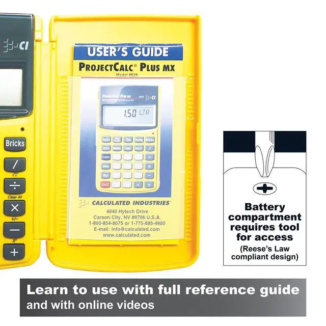 Alt view image 2 of 6 - Calculated Industries 8528 Metric Do-It-Yourself Calculator