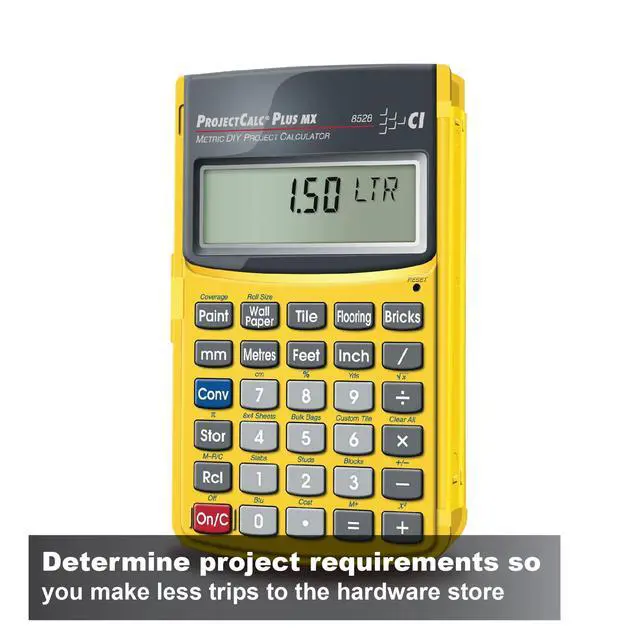 Alt view image 4 of 6 - Calculated Industries 8528 Metric Do-It-Yourself Calculator