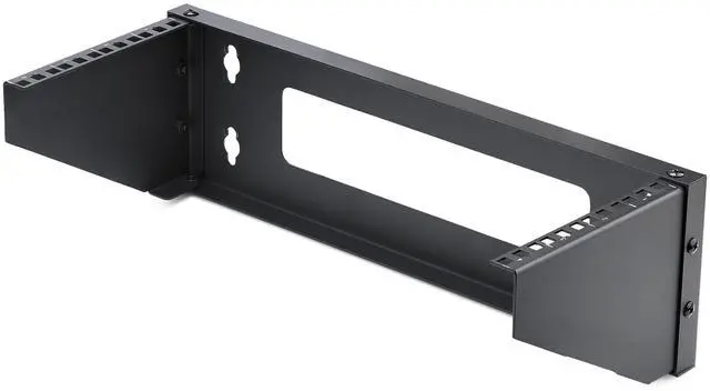 Main image of 4U Vertical Wall-Mount Bracket for 19inch Rack Mountable Equipment, 121lb/55kg Capacity, for Patch Panels/Servers