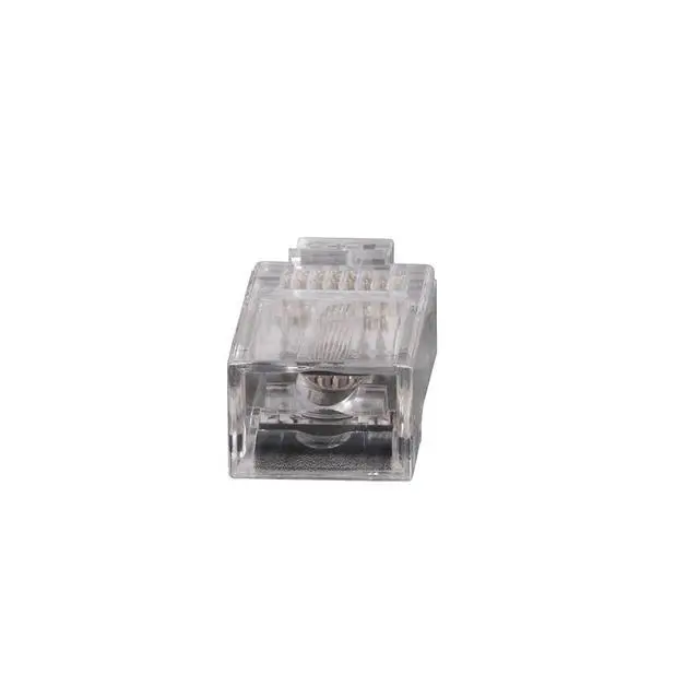 Alt view image 7 of 7 - VDV826-728 Pass-Thru Modular Data Plug, RJ45 CAT5E, Gold Plated, Pass Through Connectors 10-Pack