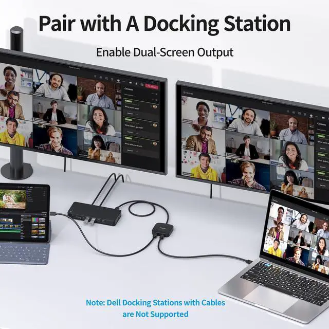 Alt view image 4 of 7 - 20Gbps USB C Switch 2 Computers, USB-C Switcher for USB-C/Thunderbolt 4 Monitor or Dock, 8K@30Hz/4K@144Hz Display, PD 3.1 140W Charging, USB-C Switch with Remote, Gaming Laptops Tablets Phones