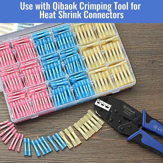 Alt view image 5 of 7 - 660 PCS Heat Shrink Butt Connectors Crimp Electrical Wire Connector Waterproof Insulated Butt Splice Terminal for Automotive Marine Boat Truck Trailer Stereo