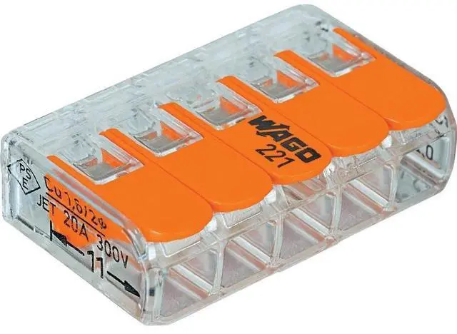 Main image of 221-415 Lever-Nuts 5 Conductor Compact Connectors 50 PK