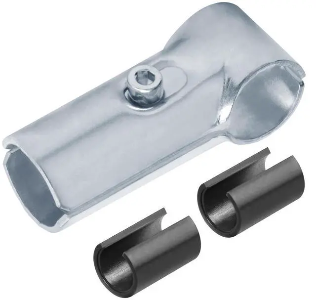 Main image of 10 Sets T Pipe Connectors Tee Clamps, Fits 3/4" EMT Conduit Directly, Includes Adapter Shims for 1/2" EMT