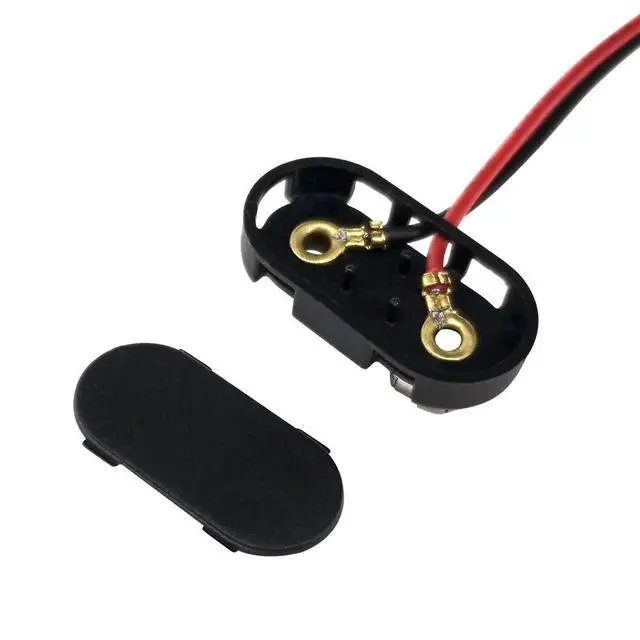 Alt view image 5 of 7 - 10PCS T-Type 9V Buckle Battery Connector, Hard Plastic Shell for Student Experiments & Other Battery Equipment