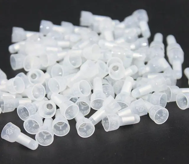 Alt view image 4 of 4 - 1000pcs CE2 Closed End Wire Crimp Connectors Protective Wire Crimp Cap Wire Connectors Terminals