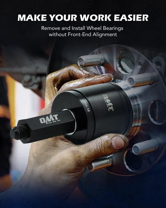 Alt view image 3 of 7 - Wheel Bearing Press Kit for Front Wheel Drive Bearing Removal & Installation, 24pc Wheel Bearing Puller Tool Set with Sliding Screws Universal Bushings Sleeves Storage Case