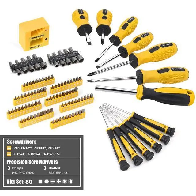 Alt view image 4 of 6 - 390-Piece Hand Tool Kits for Home, 14-Inch Wide Mouth Tool Bag with Tools Included, Home Tool Set for Men, General Maintenance, Daily Use