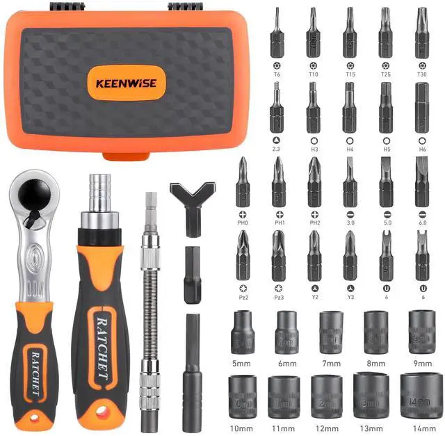Main image of Ratcheting Screwdriver Set: 38-in-1 Ratchet Screwdriver Tools Versatile Magnetic Tools for Mechanics and DIY Enthusiasts (2880B)