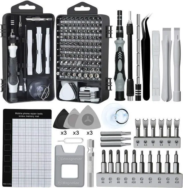 Main image of Precision Screwdriver Set 138 in 1 Small Magnetic Screwdriver Set with Case, Electronic Repair Tool Kit for Computer, Laptop, iPhone, Cellphone Macbook, PC, PS5, Watch Camera Electronic