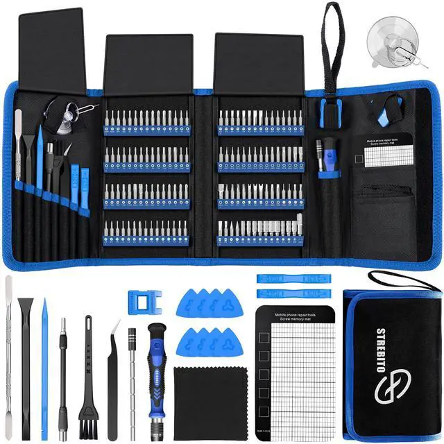 Main image of Electronics Precision Screwdriver Sets 142-Piece with 120 Bits Magnetic Repair Tool Kit for iPhone, MacBook, Computer, Laptop, PC, Tablet, PS4, Xbox, Nintendo, Game Console