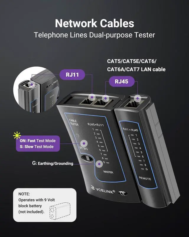 Alt view image 7 of 7 - RJ45 Crimp Tool Kit, Ethernet Wire Cutter Crimper, All-in-One Network Tool Kit Bag with Network Lan Cable Tester, 50PCS Cat6 Pass Through Connectors, 50PCS Boots, Mini Cable Stripper