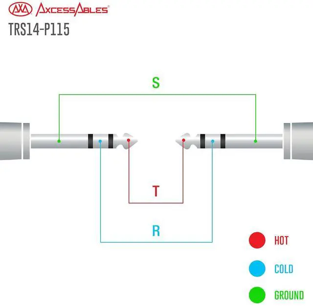 Alt view image 6 of 7 - 1/4 (6.35mm) TRS to 1/4 (6.35mm) TRS Multi-Color Balanced Stereo Patch Cables 6-Pack Outboard Gear& Patchbay Studio Cables External Effects Digital Analog Effects (1.5ft)